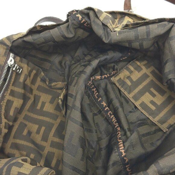 FENDI Zucca pattern Logo Hardware Hand Bag, All-Over Print Shoulder Bag Tote Bag - Picture 12 of 16